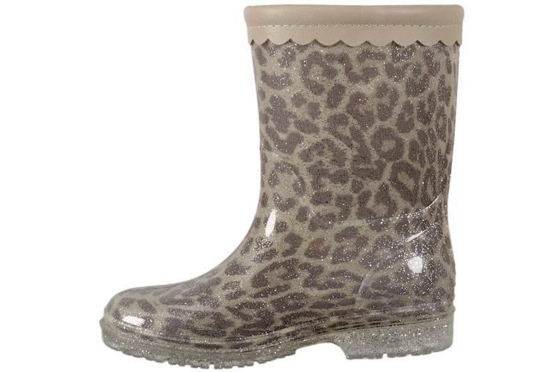 SOFIE SCHNOOR GUMMISTØVLE I GENNEMSIGTIGT PLASTIK MED LEOPARD LOOK