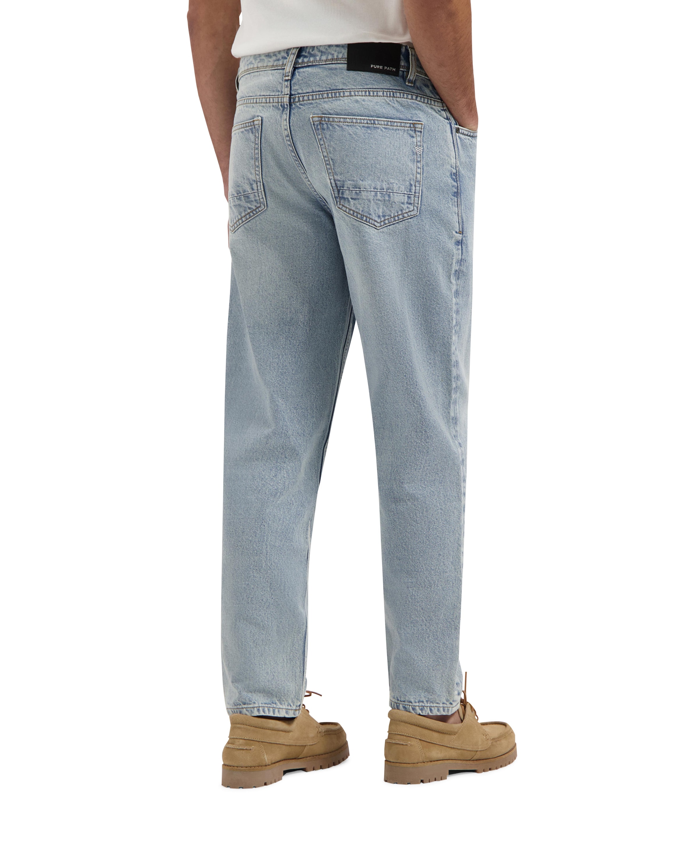 Pure Path The Aiden Loose Fit heren jeans blauw