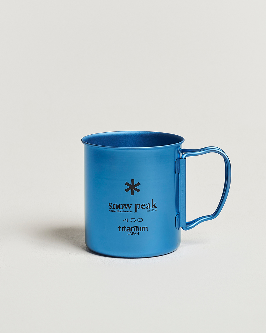 Snow Peak Single Wall Mug 450 Blue Titanium