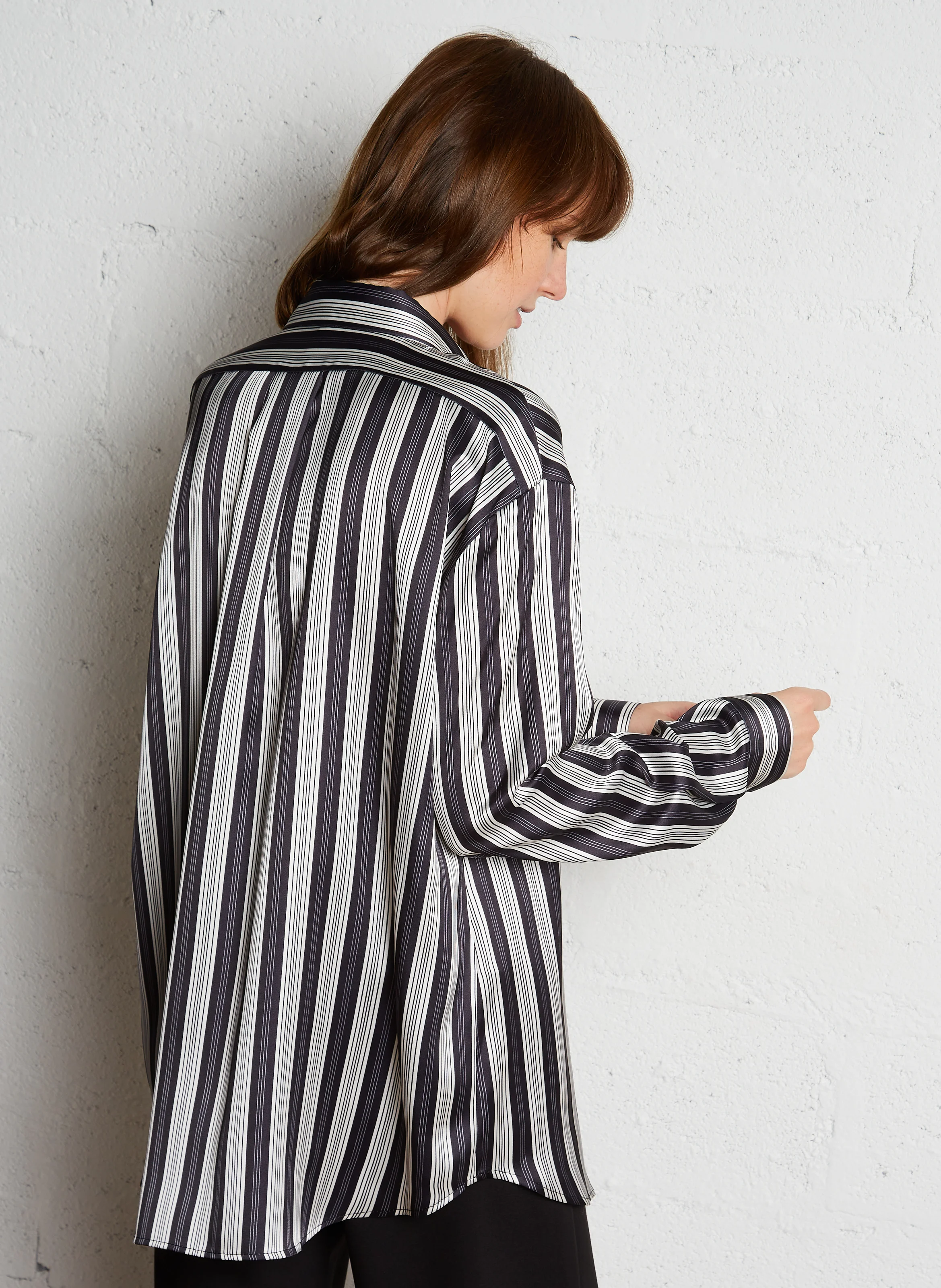 chemise ample à col classique | Blanc