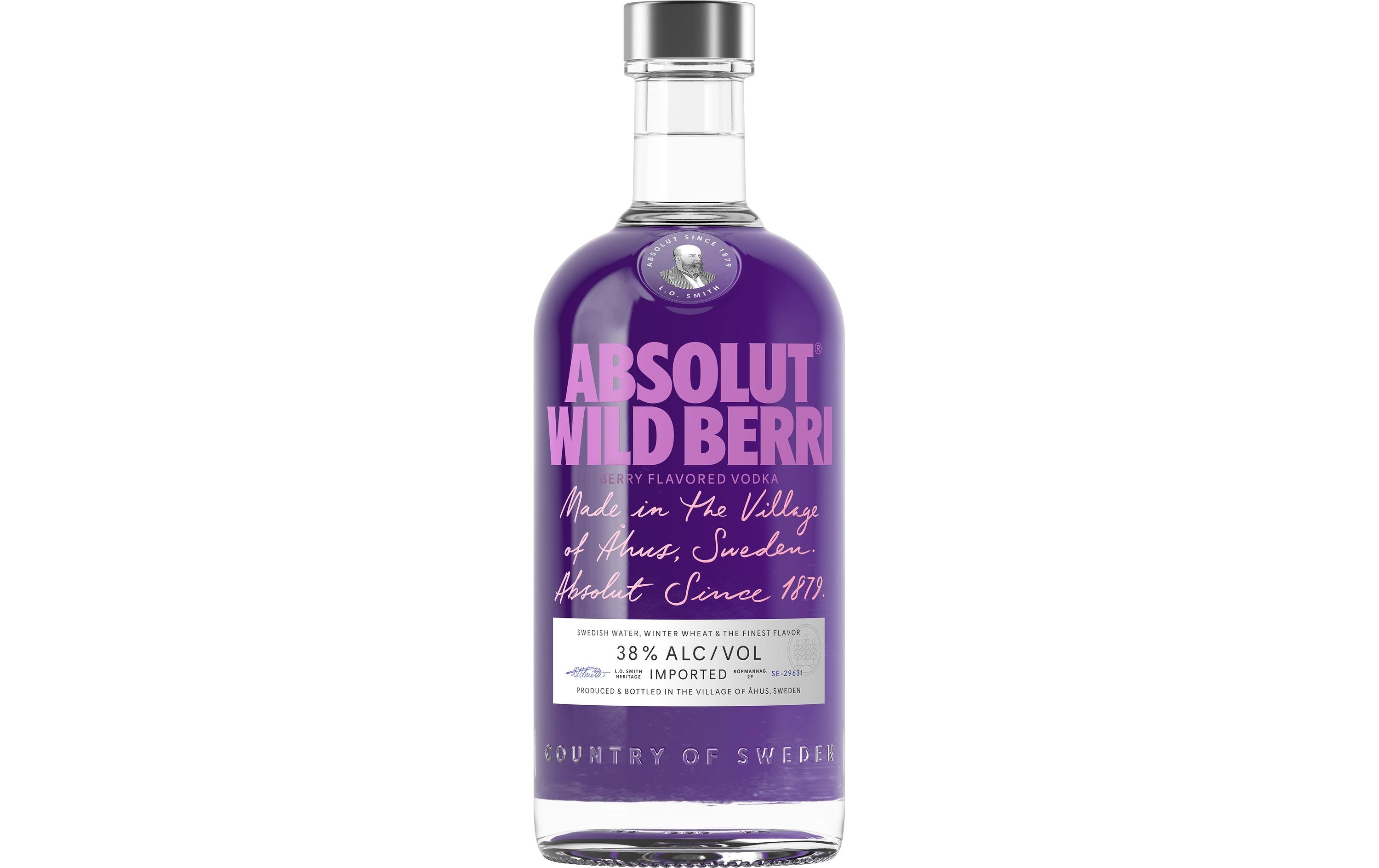 Vodka Wild Berri 0.7 lAromatisierte Spirituose auf Getreidebasis mit Beerenaroma
