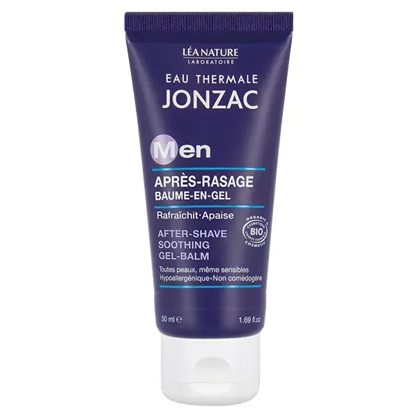 Gel bálsamo pós-barba orgânico Jonzac Thermal Water Men 50ml