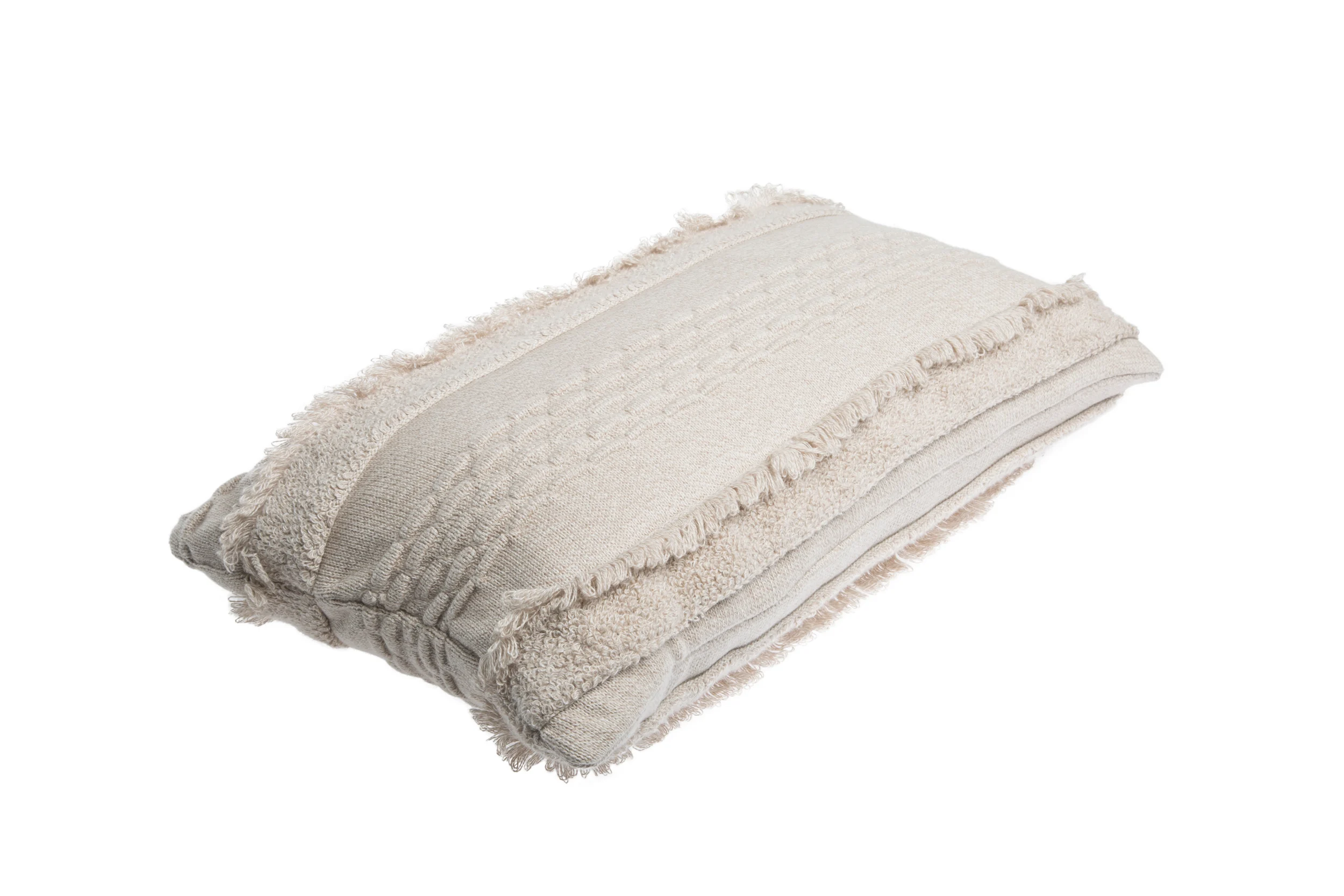AIR - Coussin en tricot en coton | Beige