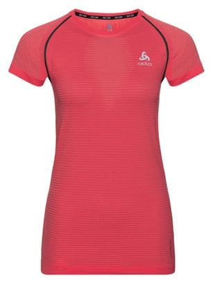 Maillot Manches Courtes Femme Odlo Ceramicool Pro Rouge
