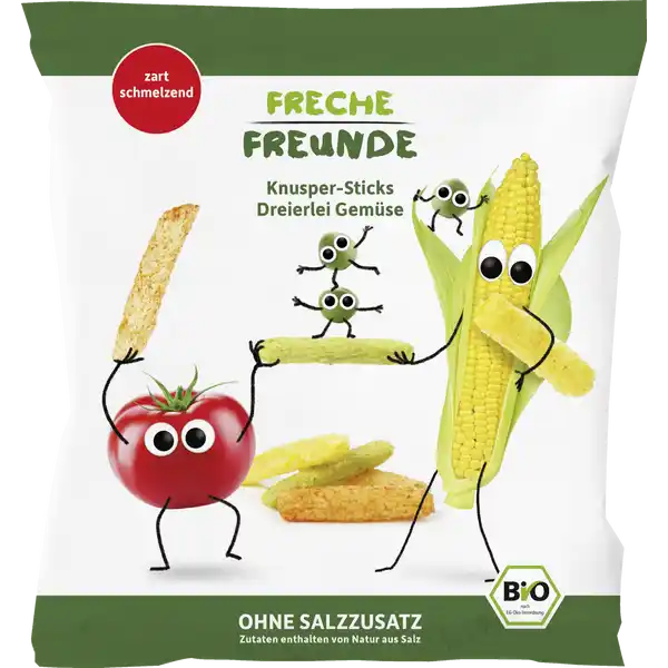 Bio Knusper-Sticks Dreierlei Gemüse