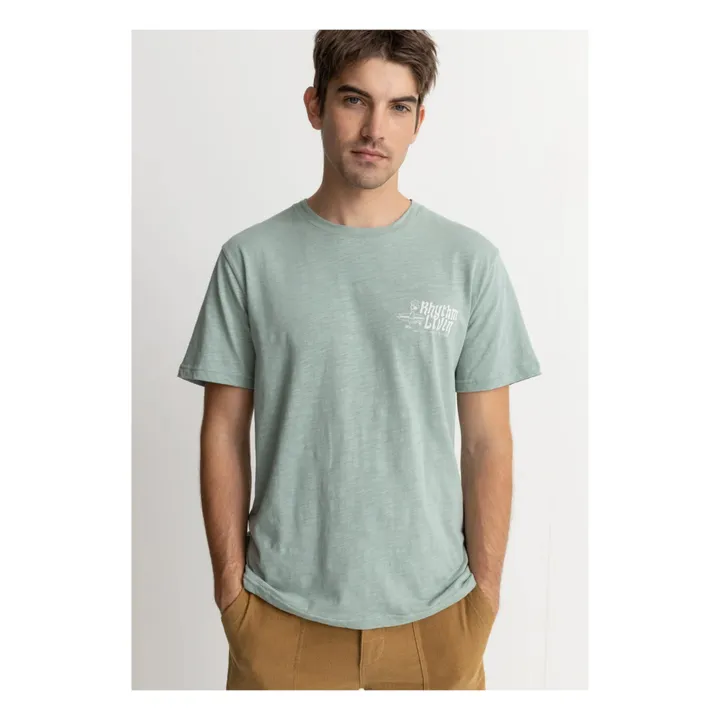 Rhythm T-shirt Livin Slub | Vert d'eau