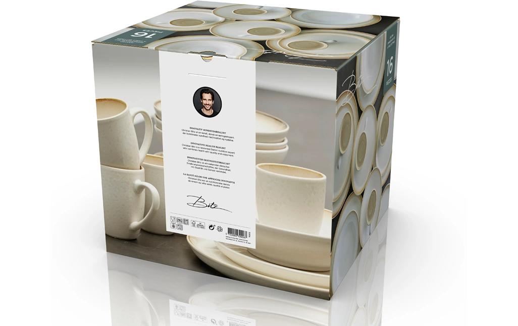 Speise-Service 16-teilig, Weiss<br>Geschirrset