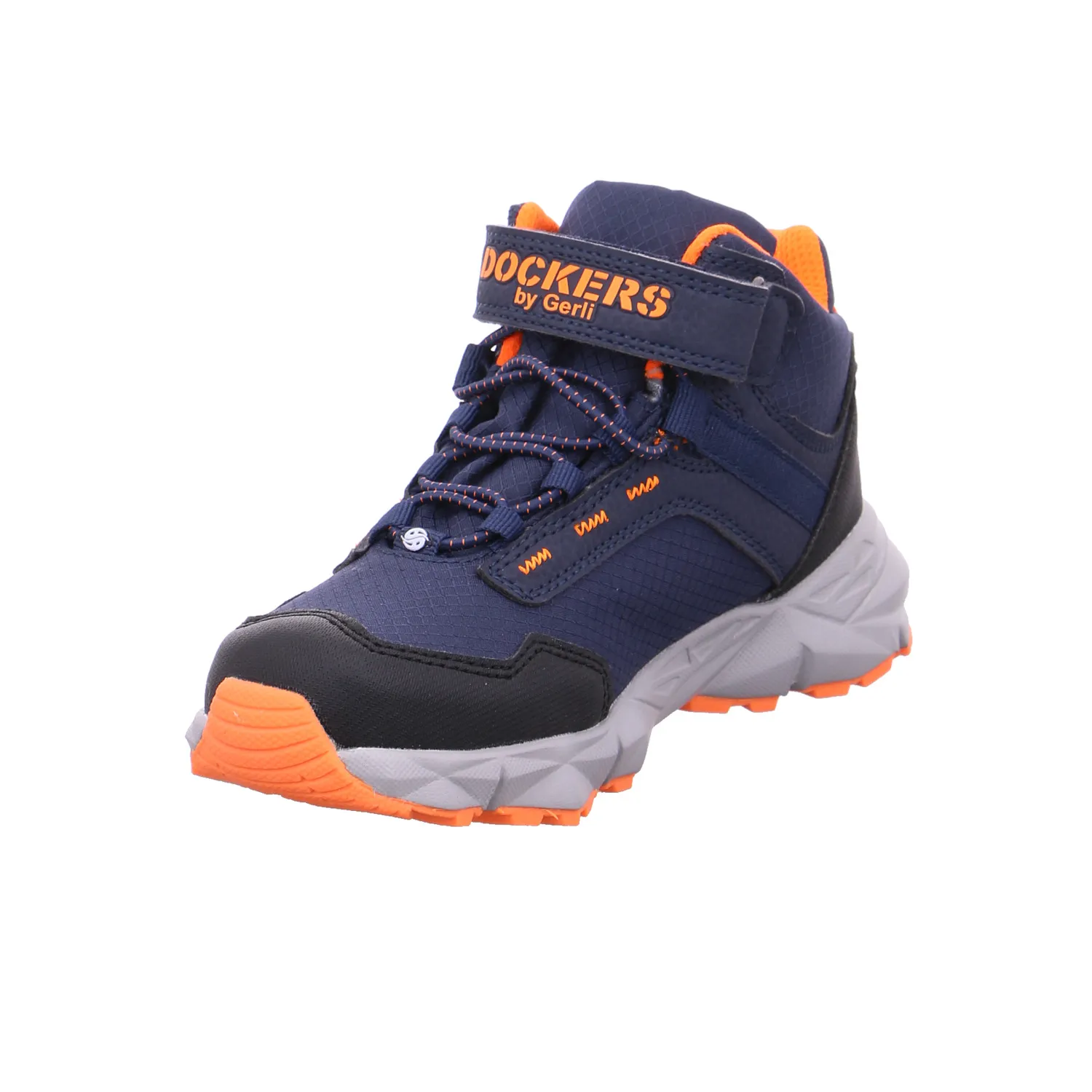 DOCKERS Kleinkinder-Halbschuh Klett Blau Lederimitat  Boot