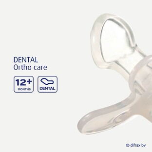 Difrax Fopspeen Dental 12  Maanden - Pure Evening 1ST