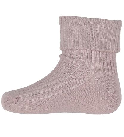 Minymo Socken - 3er-Pack - Rib - Pink Smoke
