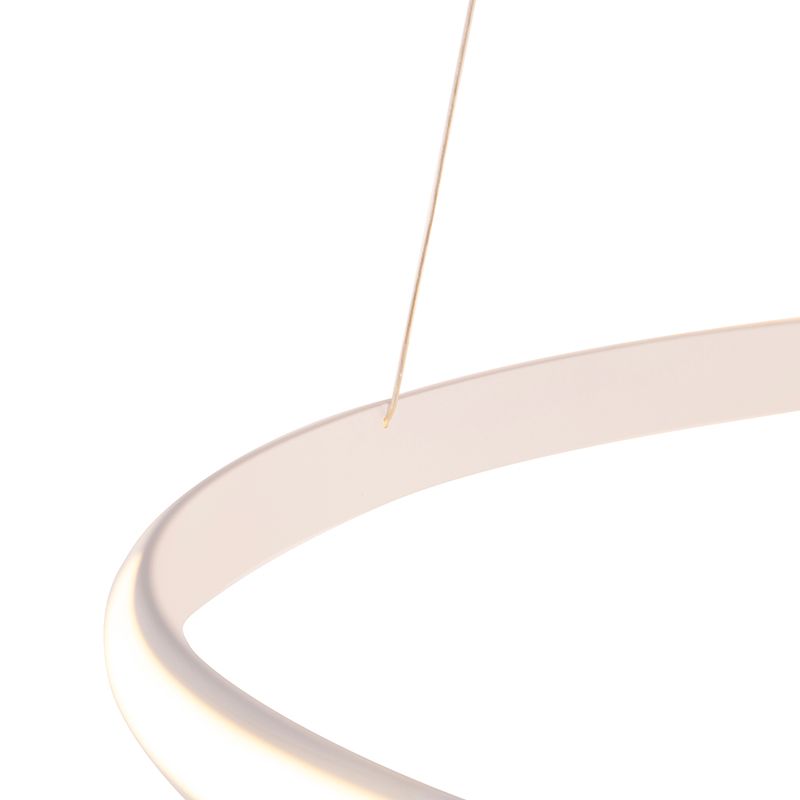 Moderne hanglamp wit 74 cm incl. LED dimbaar - Rowan