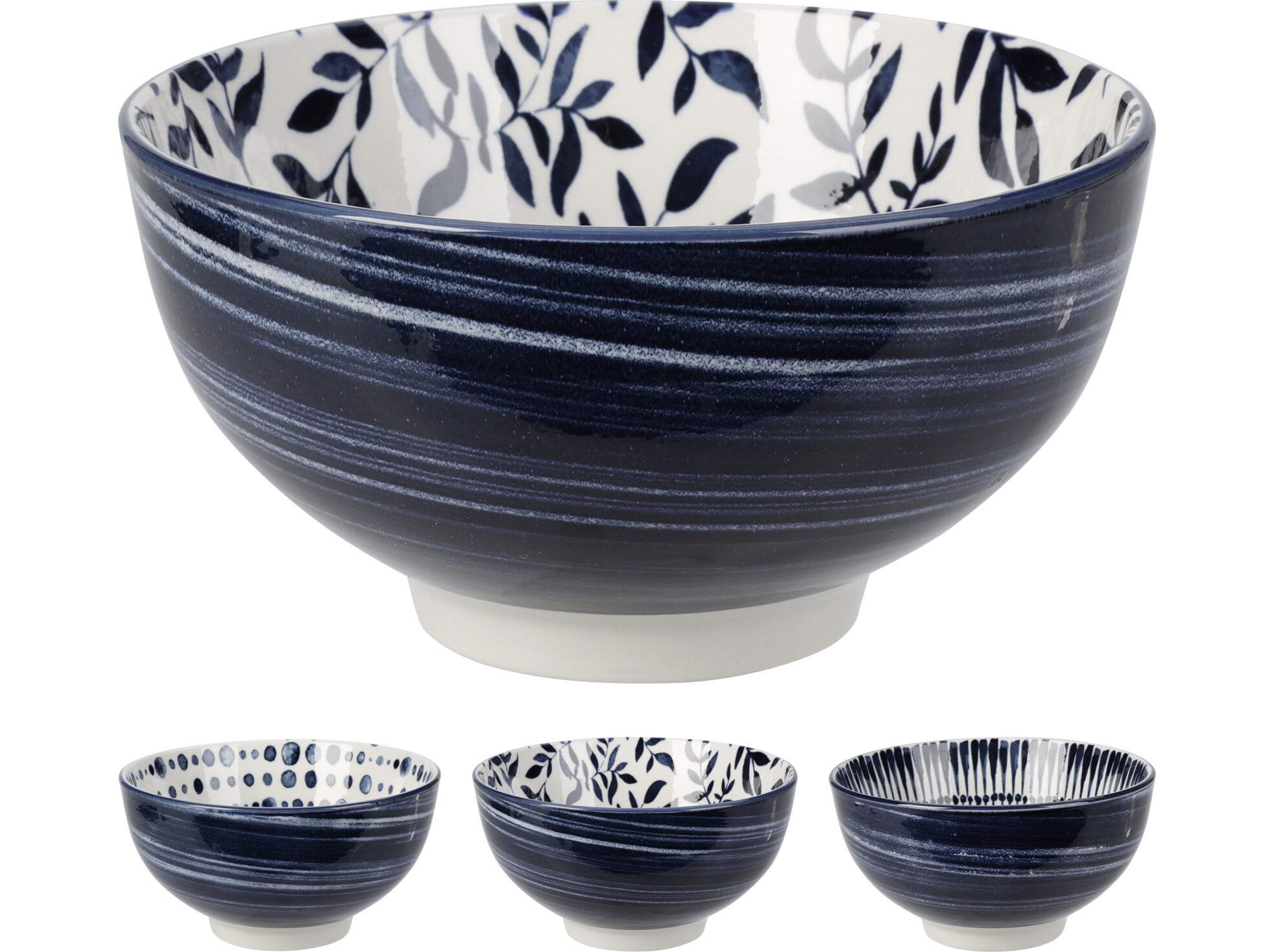 TAÇA DECORADA PORCELANA 16CM MODELOS SORTIDOS