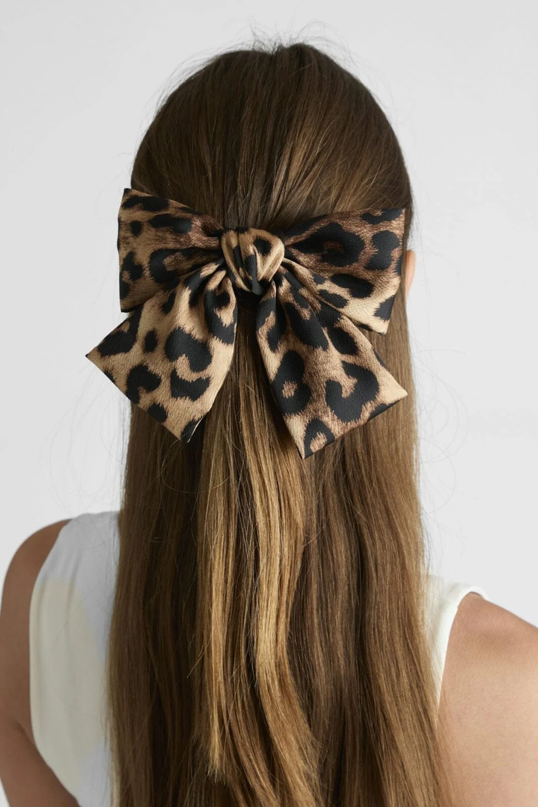 Neo Noir Bow Hair Clip leopard
