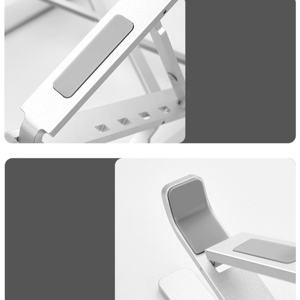 Faltbare 15-Höhen Multi-Winkel Halterung Alu Ständer für Laptop / MacBook / Tablet (bis 17