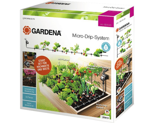 GARDENA Micro-Drip Startset Beet automatische bewateringsset (voor maximaal 35 perkplanten)