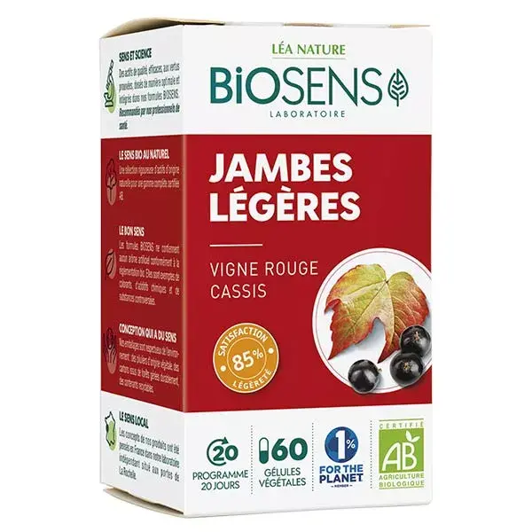 Biosens Light Legs Orgânico 60 cápsulas vegetais