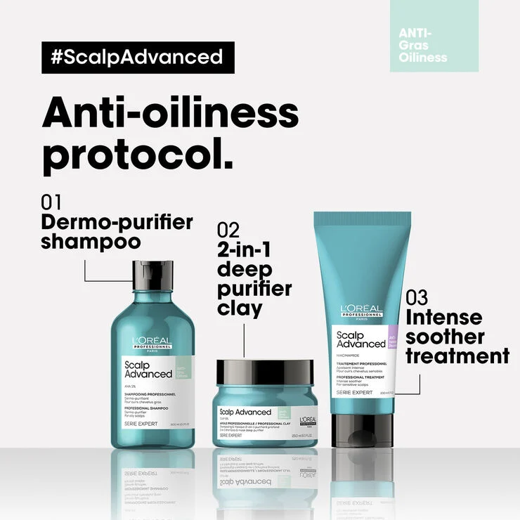L'Oréal Professionnel Scalp Advanced Anti-Oiliness 2-in-1 Deep Purifier Clay