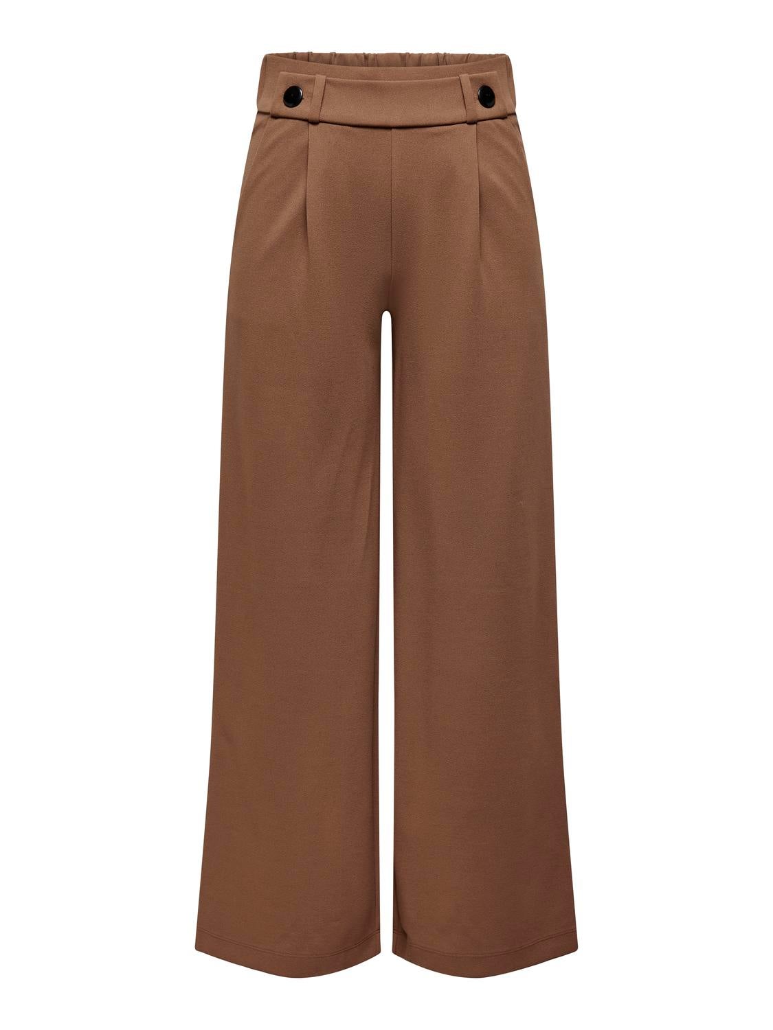 JDYGEGGO Mittlere Taille Weiter Beinschnitt Hose mit weitem Beinschnitt Aztec