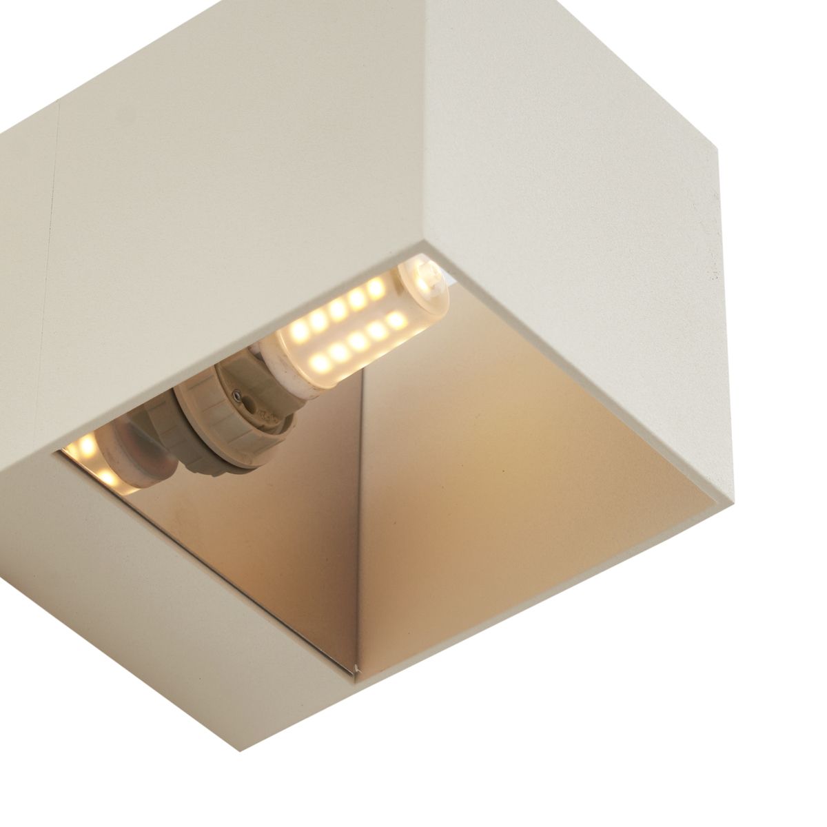 Moderne wandlamp beige G9 vierkant - Transfer