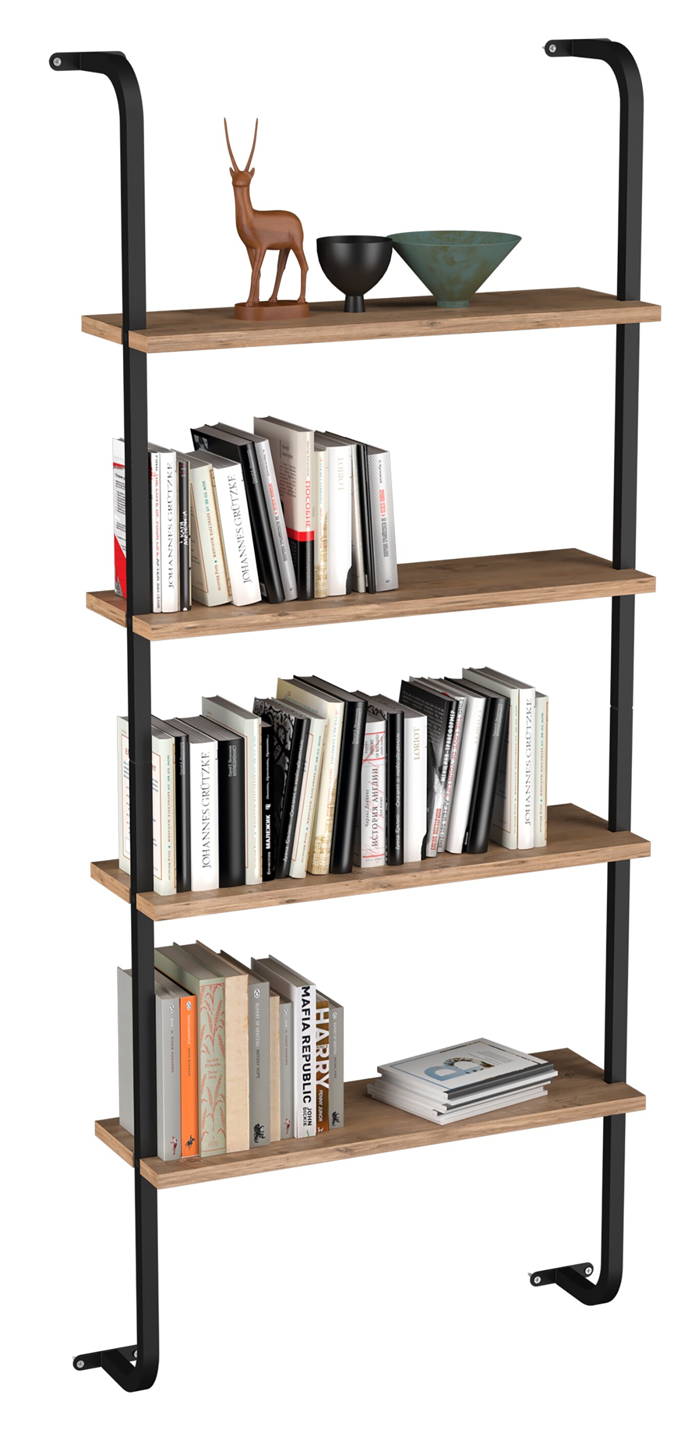 VCM Holz Wandregal Hängeregal Regal Bücherregal Wandboard Deko Board Insasi 4
