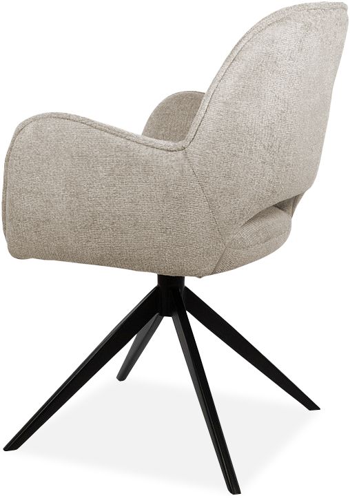 Eetkamerstoel Taupe Alicia B65 x D65 x H91 cm