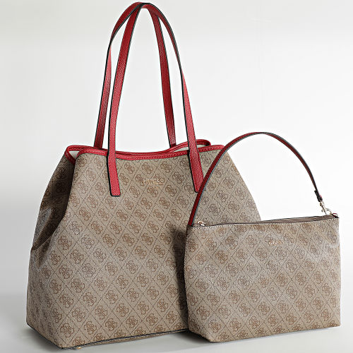 Lot Sac Tote Et Pochette Femme HWSG69 Marron