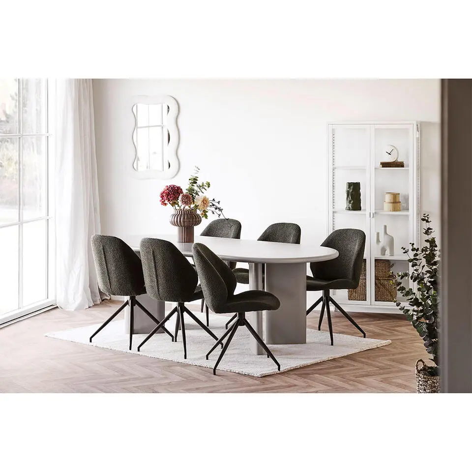 Eettafel Zand - Deens Ovaal - 220x100x75cm - Nagano