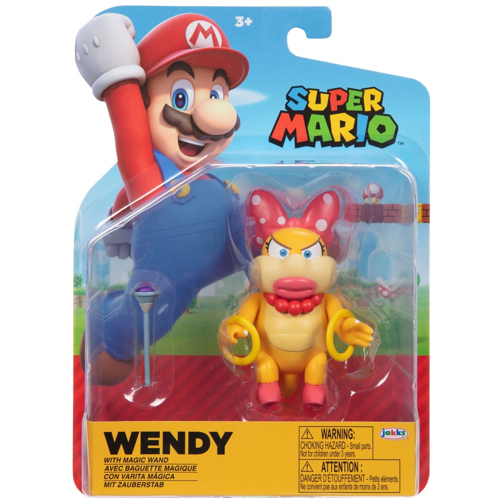 Nintendo Super Mario 10 cm Wendy mit Zauberstab
