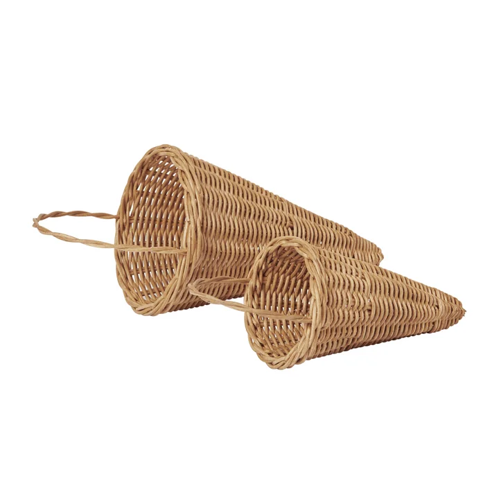 Ferm Living - Braided Baubles Weihnachtsschmuck, natur (2er Set)