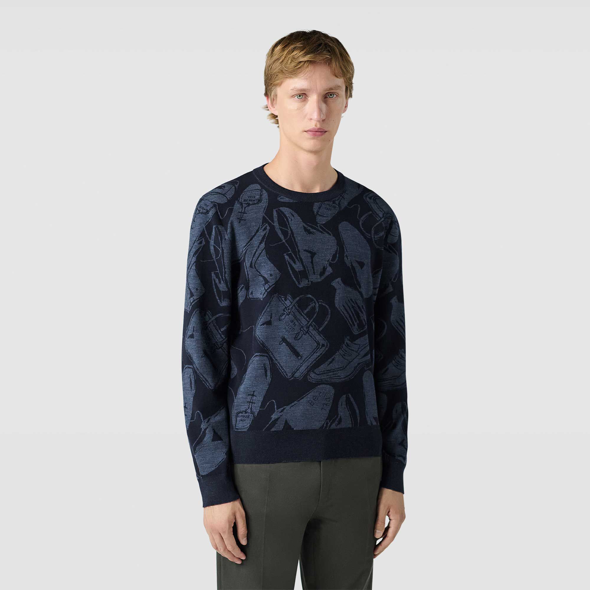 Pull En Laine Avec Jacquard Summer Iconic