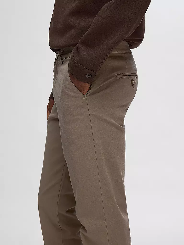 SELECTED Chino Slim Fit SLH175 braun