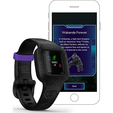 Garmin vivofit Jr. 3 Marvel Black Panther aktivitetssporer - sort