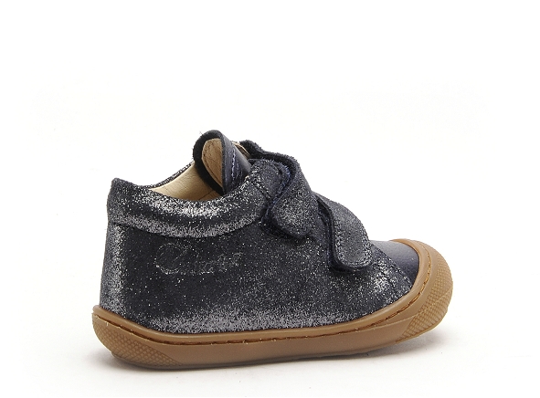 Naturino boots bottine bebe cocoon vl suede glittermetallic noir