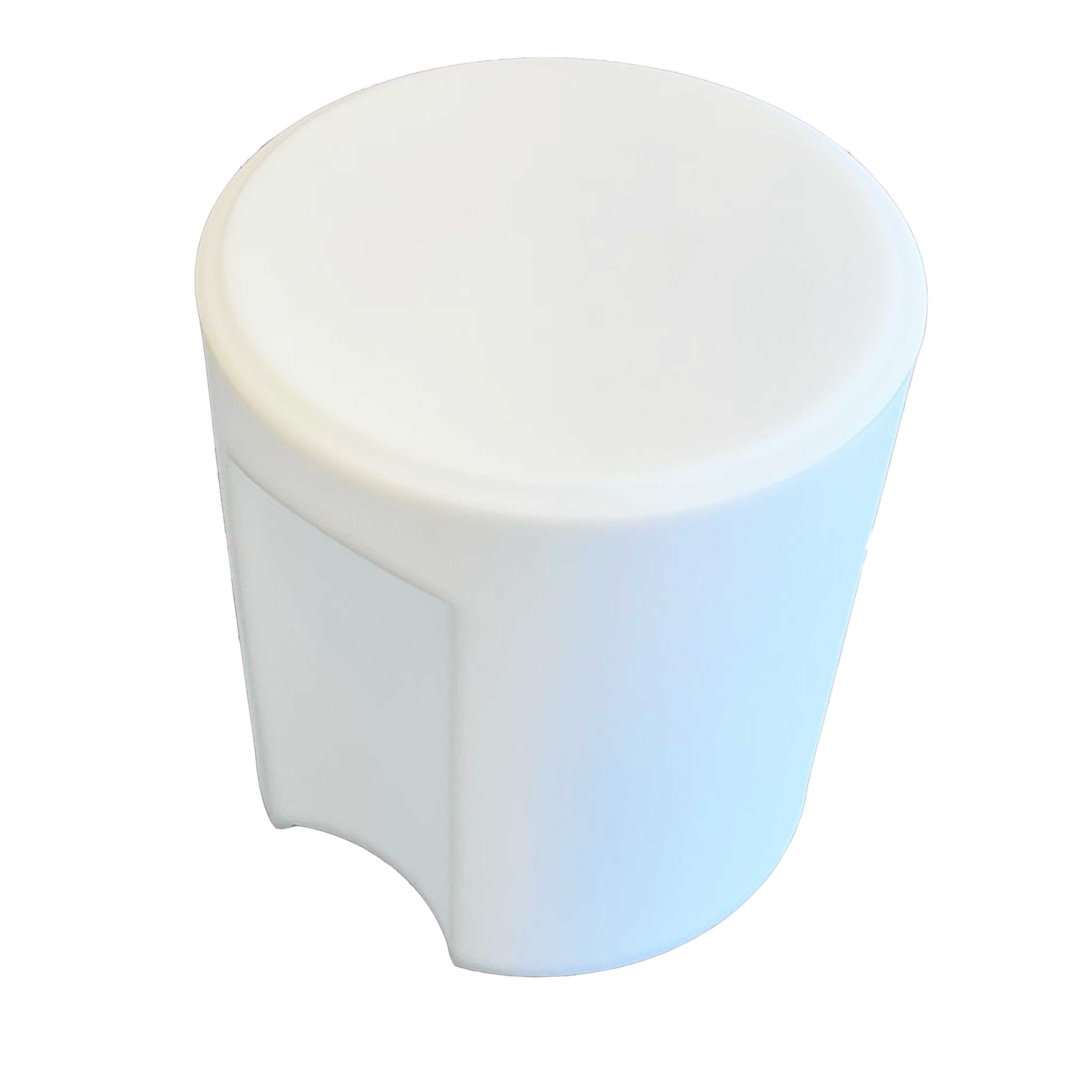 Tabouret solaire rechargeable blanc kamis lighting stool