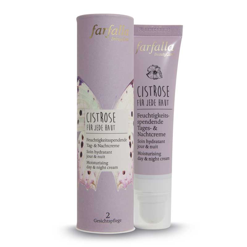 Farfalla Feuchtigkeitsspendende Tag- und Nachtcreme<br>30 ml, Creme, Cistrose