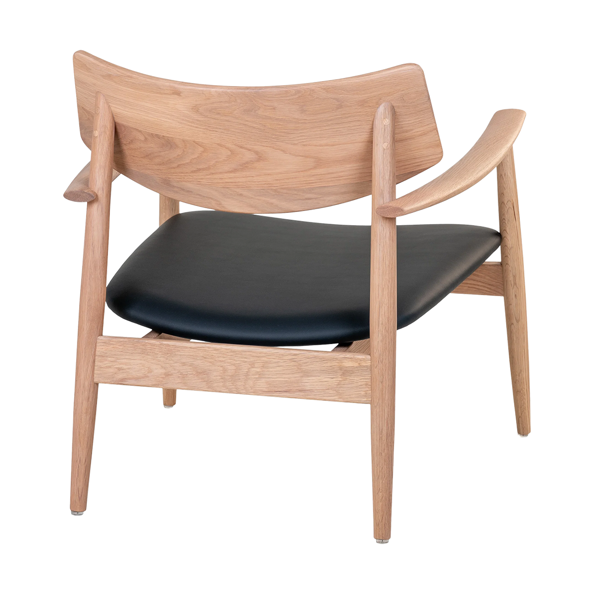Fauteuil Oliver hout met kunstleren zitting Naturel