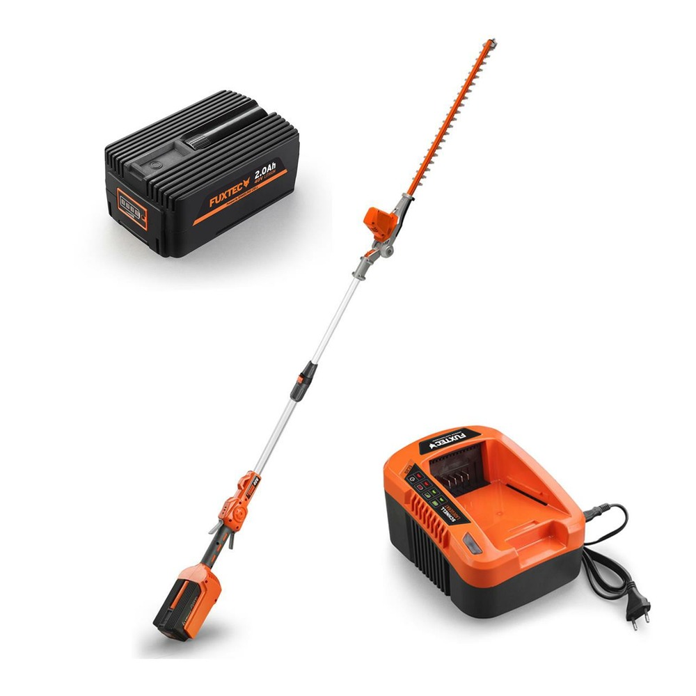 Taille haies batterie - e920d - 40v lame 52cm 244cm de long - set batterie 2ah et chargeur 2a