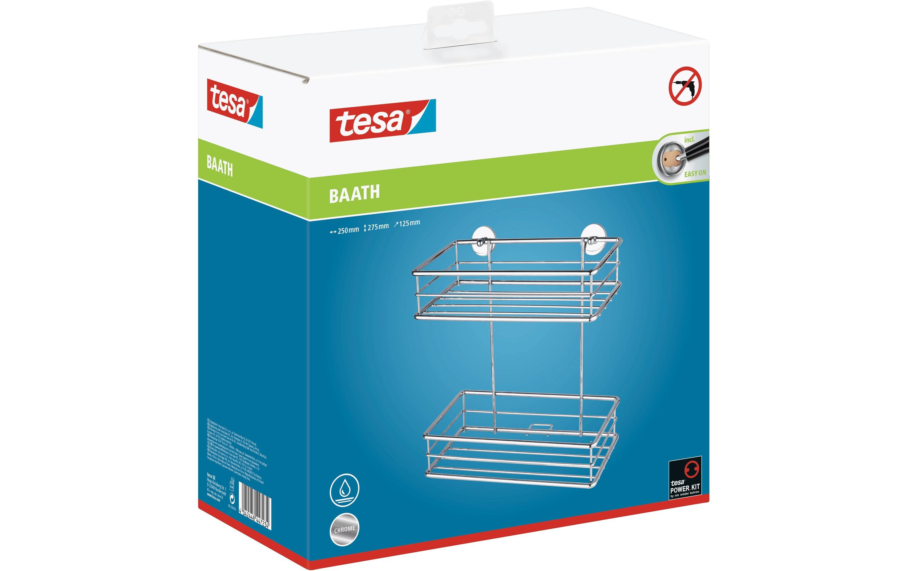 Bad-Utensilienhalter Baath+ Silber, StahlDuschkorb