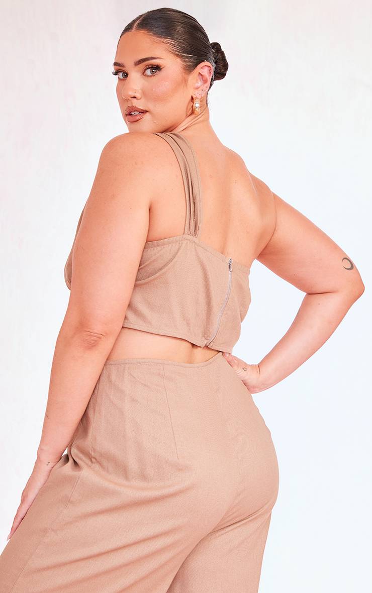 Top Corset Asymétrique Grande Taille