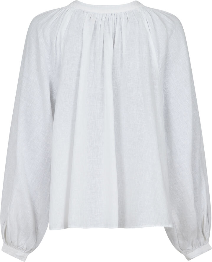 Neo Noir Kirsty Solid Blouse White