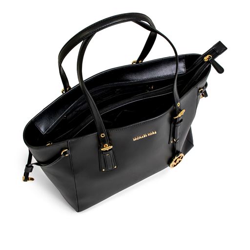 Michael Kors Voyager Skuldertaske, Sort