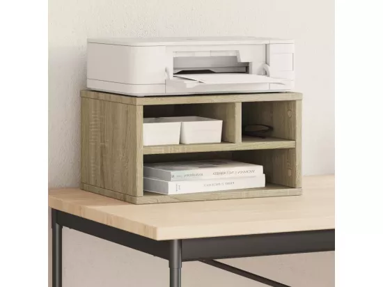 Support d'imprimante chêne sonoma 40x32x22,5 cm bois ingénierie