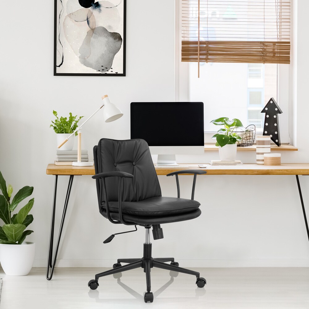 Home Office Bürostuhl SMALLO Kunstleder mit Armlehnen hjh OFFICE