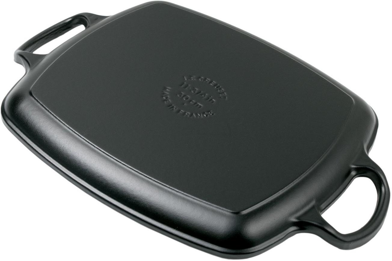 Le Creuset La Fonte émaillée grillpan 30 cm, zwart