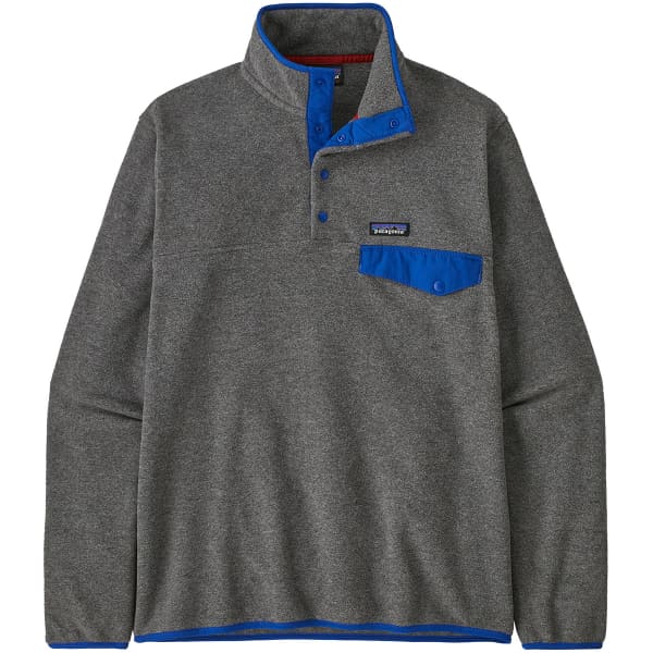 Sweat polaire PATAGONIA M'S LW SYNCH SNAP-T P/O NICKEL W/PASSAGE BLUE