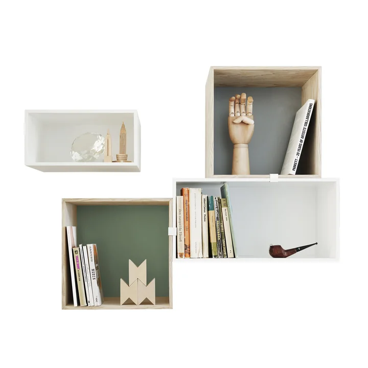 Muuto - Mini Stacked System Regalmodul, medium / Eiche