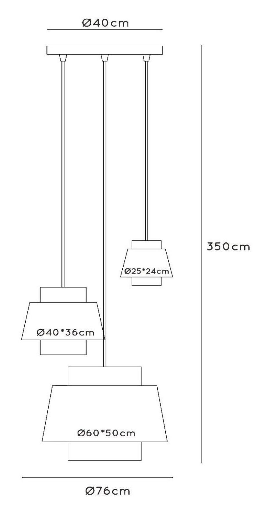 Hanglamp Tribute ⌀76  cm