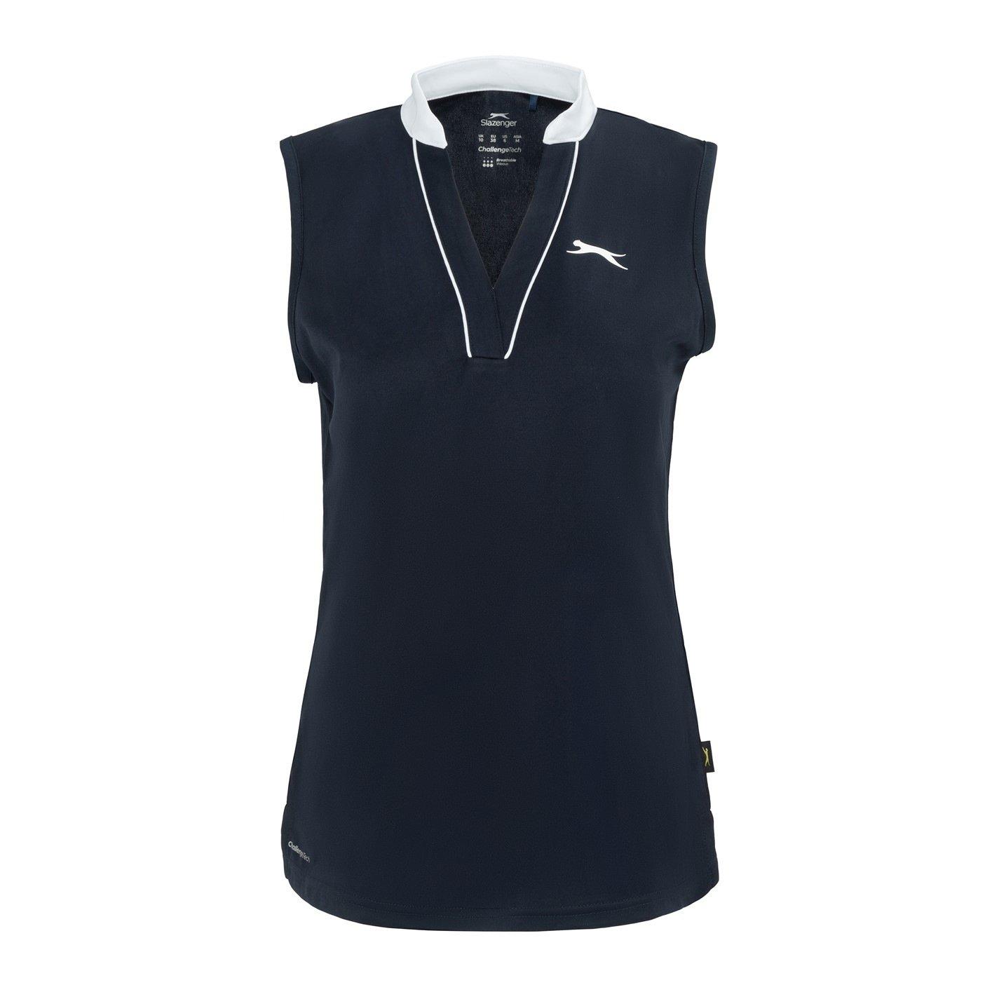 Slazenger Sleeveless Polo Shirt Womens