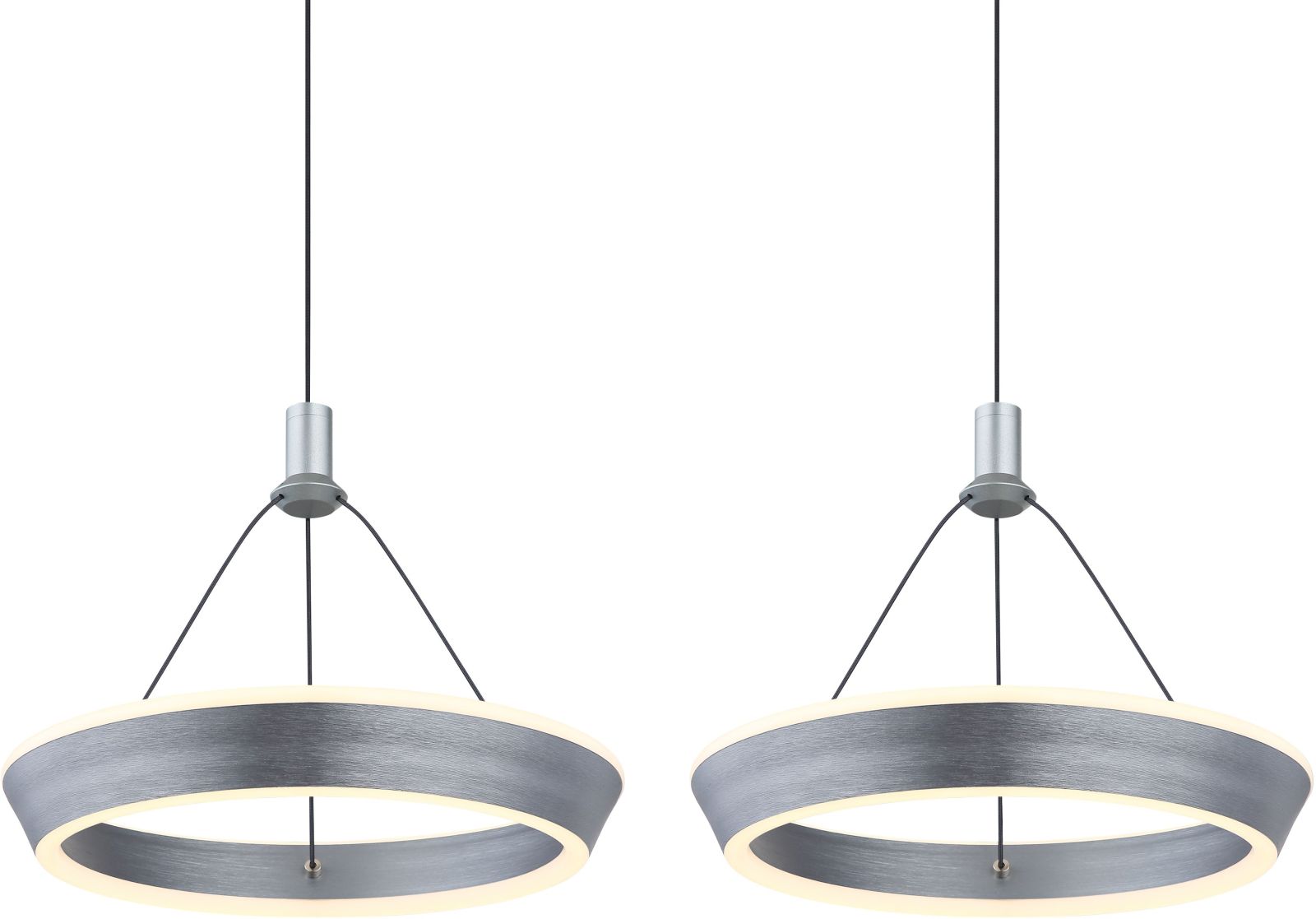 LED-Hängeleuchte - titanfarben - 97,5 cm