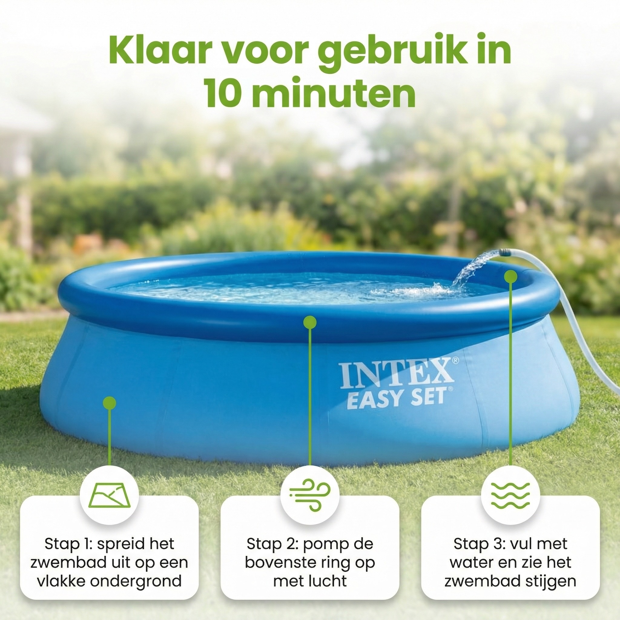 Intex easy set 396x84cm zwembad